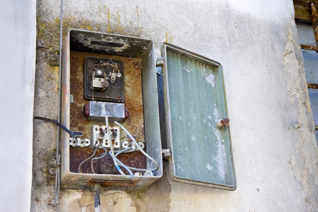 Old electrical panel